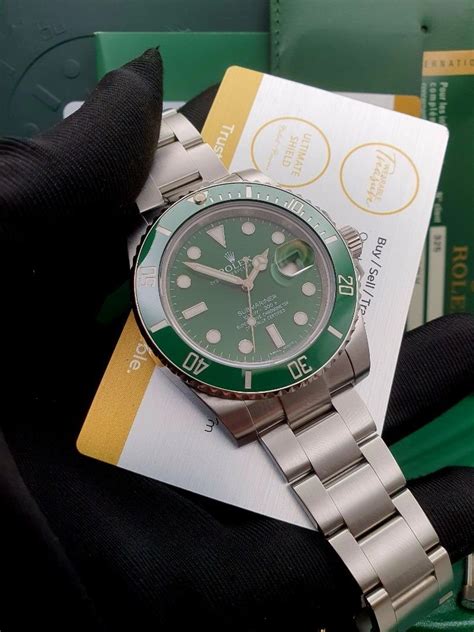 did rolex discontinue the hulk|Rolex Hulk green gold dial.